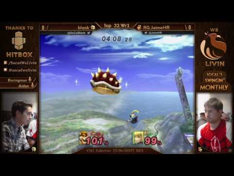 We Livin' V: Top 32//WR1 ft. RG|JaimeHR (Bowser) VS blank (Zero Suit Samus)