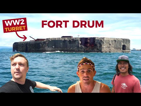 Abandoned Concrete Battleship in Manila Bay - Fort Drum