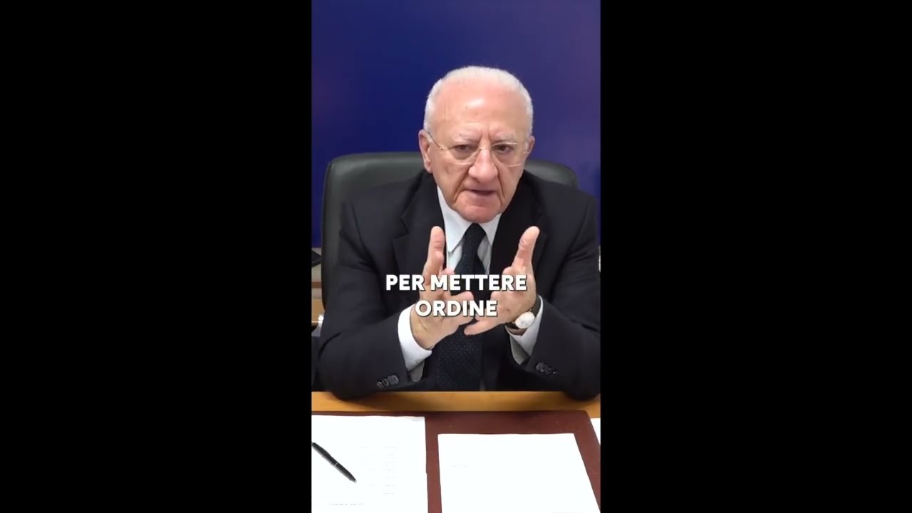 DE LUCA: "SULLA SICUREZZA SERVONO NUOVE NORME, PORTARE PIÙ AGENTI NELLE STRADE"