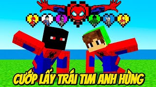 Thử Thách Cướp Sức Mạnh Trái Tim Siêu Anh Hùng Giải Cứu Em Người  Yêu Trong Minecraft Siêu Bất Ổn 🤣