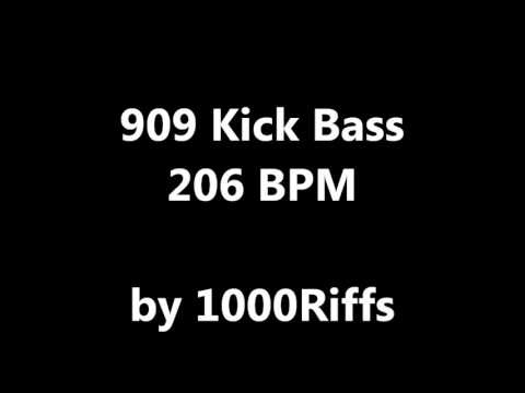 909 Kick Bass Drum : 206 BPM - Beats Per Minute