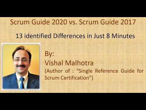 Scrum Guide 2020 vs. Scrum Guide 2017 (13 identified Differences in Just 8 Minutes)