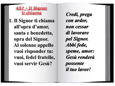 457 Il Signor ti chiama - Innario Chiesa Cristiana Avventista del Settimo Giorno 2014