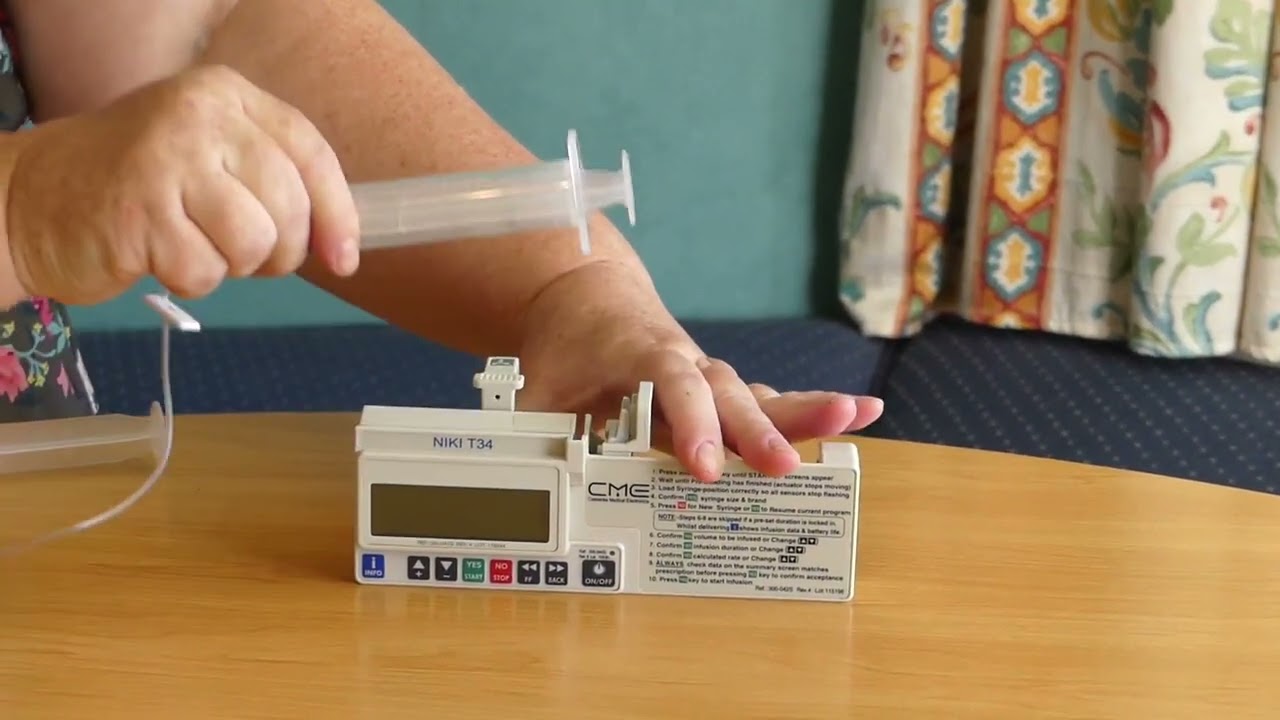Changing a syringe driver