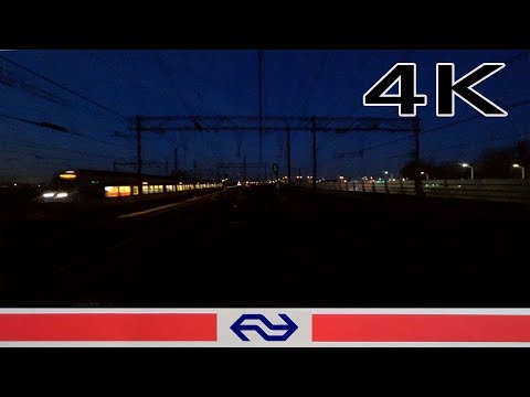 Early morning train ride 4K CABVIEW HOLLAND Weesp - Hoofddorp Opstel SLT 26feb 2019