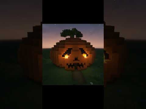 Mind-Bending Artistry! Insane Minecraft Pumpkin House #Shorts