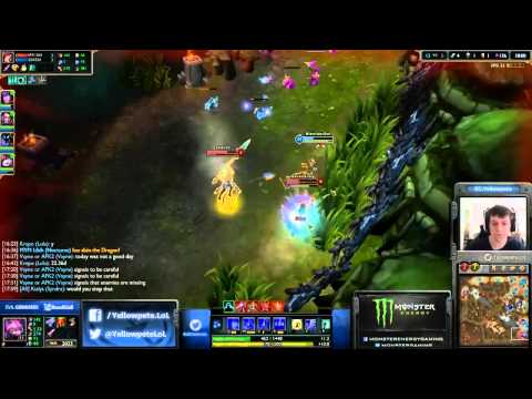 Yellowpete plays Kennen with Lulu vs Miss Fortune Janna bot lane
