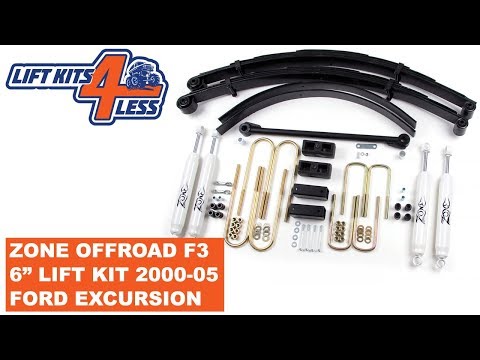 Zone Offroad F3N 6" Lift Kit 2000-2005 Ford Excursion