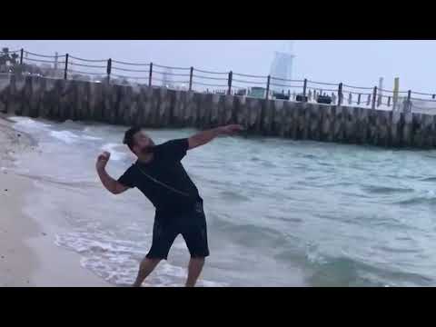Sandhu playing in beach