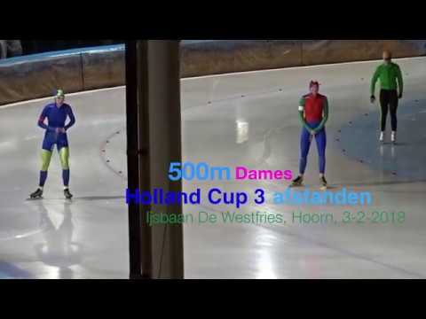 Holland Cup 3 Hoorn - sprint 500m Dames rit 1-8