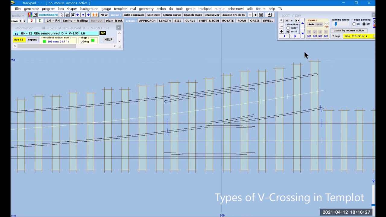 Tutorials on Templot 5  -  Basic Switch & Crossing Geometry (46 mins)