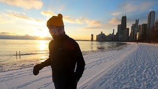 Run Meditation - Winter Sunrise Chicago
