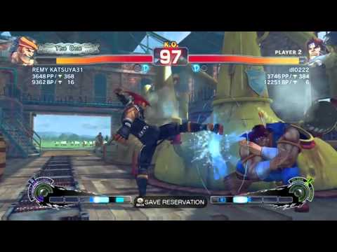 SSF4 AE: REMY KATSUYA31 (Adon) VS dl0222 (T. Hawk)