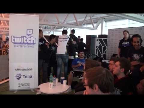 Playoff groupstage draw in the Players' Lounge @ DreamHack Summer 2013