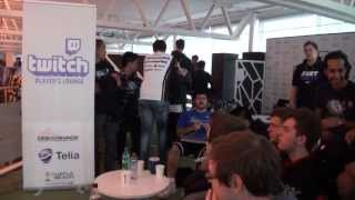 Playoff groupstage draw in the Players' Lounge @ DreamHack Summer 2013