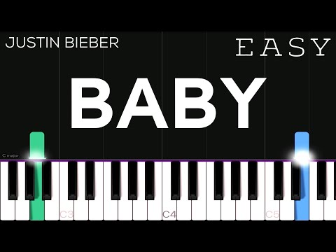 Justin Bieber - Baby ft. Ludacris | EASY Piano Tutorial