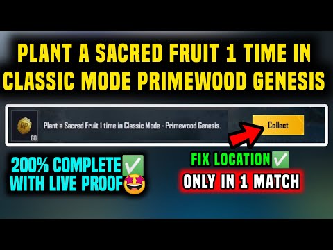 PLANT A SACRED FRUIT 1 TIME IN CLASSIC MODE PRIMEWOOD GENESIS