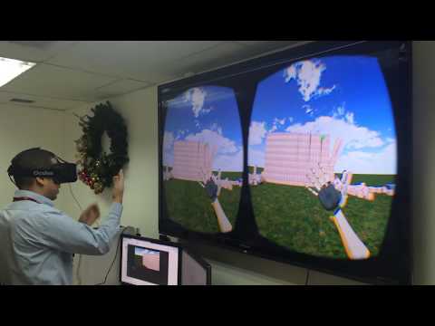 Oculus Rift DK2 + Leap Motion Demo