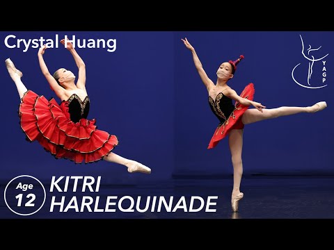 YAGP 2021 Dallas Semi-Final First Place Classical - Crystal Huang - Harlequinade & Kitri - Age 12