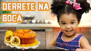 RECEITA MAIS FACIL QUE VOC VAI VER HOJE BOLO DE MARACUJ