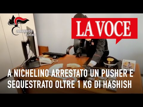A Nichelino arrestato un pusher e sequestrato oltre 1 kg di hashish #hashish #Nichelino