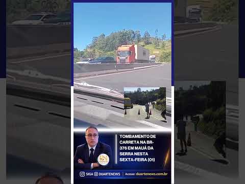 Tombamento de carreta em Mauá da Serra - PR