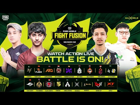 [EN] 2025 Pubg Mobile Fight Fusion Invitational S2 | Day 1  | Ft. #APG #4T #i8 #VOIN #FL #YG #R3G