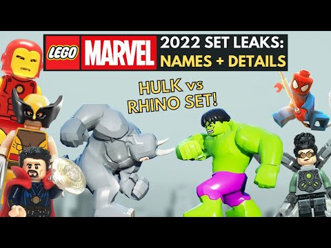 LEGO Marvel 2022 LEAKED SET NAMES: Hulk vs RHINO!? - Full Details