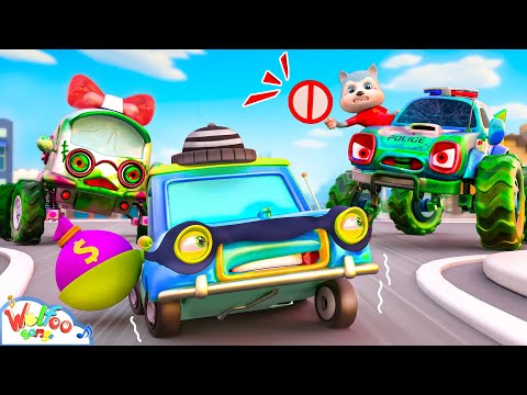 Stop, Bad Car! Car Rescue Squad Song - Imagine Kid Songs & Nursery Rhymes | Wolfoo Kids Songs