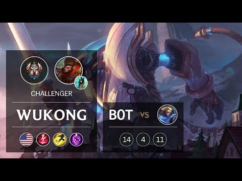 Wukong Bot vs Ezreal - NA Challenger Patch 9.5