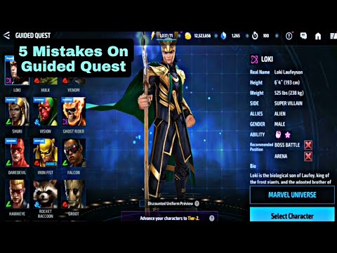 5 Mistakes On Guided Quest - Marvel Future Fight