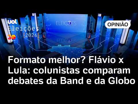 Flávio Bolsonaro x Lula: colunistas comparam formatos de debates da Band e da Globo nas eleições