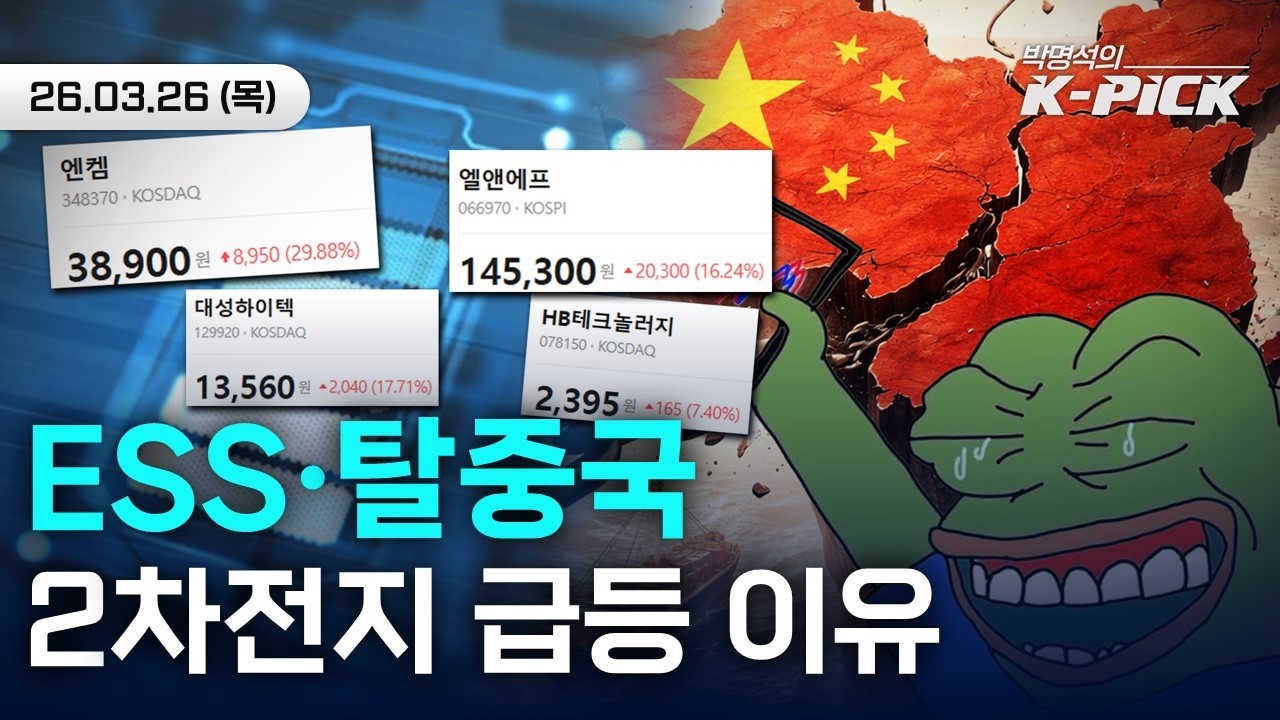 1분기 실적 시즌 대비 | ESS•탈중국, 2차전지 대장은?