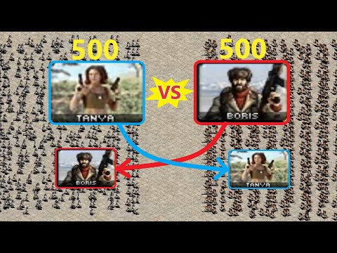 Left vs Right - Tanya vs Boris - Red Alert 2