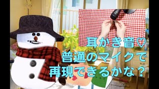 ASMR耳かき音を普通のマイクでやってみる！
