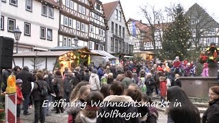 preview picture of video 'Eröffnung Weihnachtsmarkt in Wolfhagen am 6.12.2014 von tubehorst1'