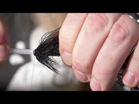 An old Classic tube fly - "red butt" "orange butt" Fire ass" Fly tying! Salmon fly! Glödhäck!