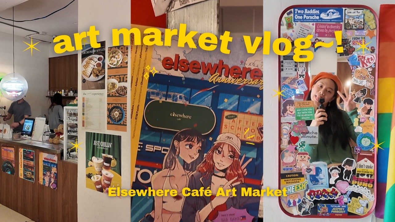 Art Market Vlog ☆ Elsewhere Café Anniversary's Art Market Event