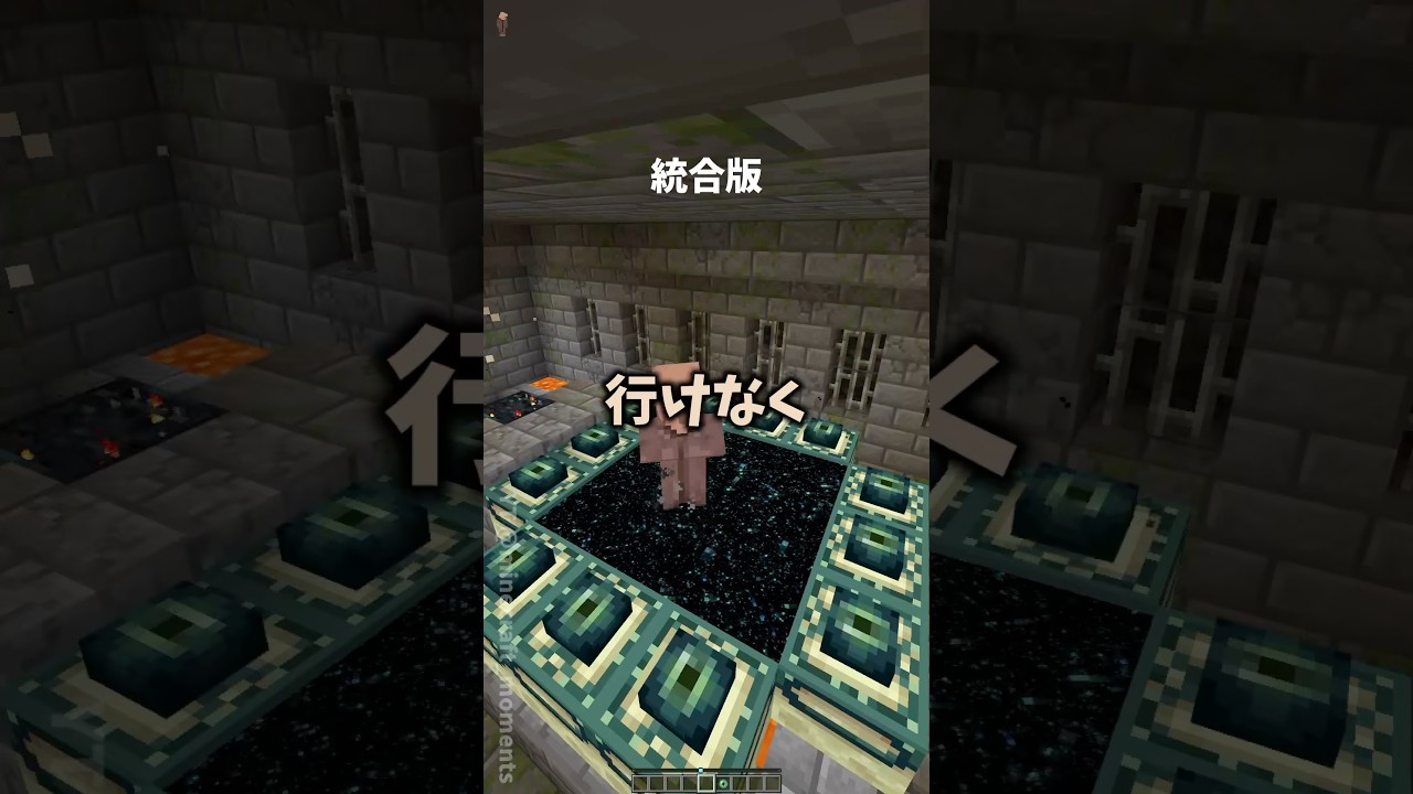 統合版とjava版の違いの裏技part2😳😳 #まいくら #マイクラ #マインクラフト #minecraft