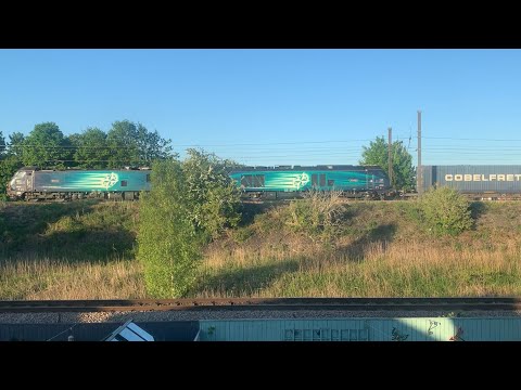 88005 Minerva and 68002 intrepid passing longlands junction Northallerton