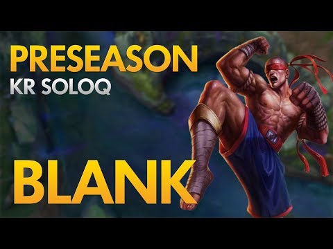 PRESEASON: SKT T1 BLANK - Lee Sin Jungle