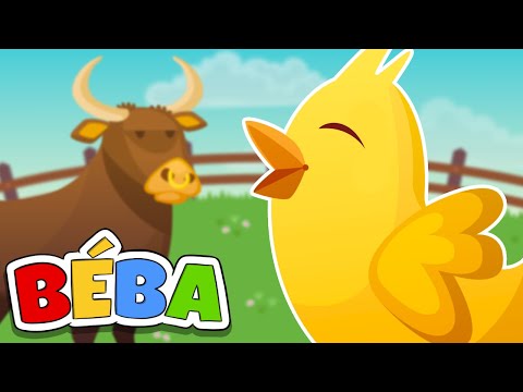 BÉBA - Kuře na dvoře | Písnička pro děti | Dětská píseň se zvuky zvířat