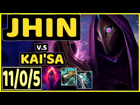DOUBLELIFT (JHIN) vs KAI'SA - 11/0/5 KDA BOTTOM ADC GAMEPLAY - NA Ranked DIAMOND
