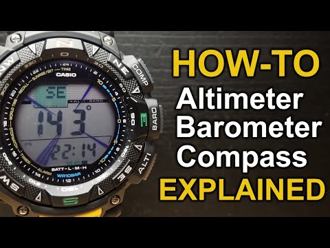 How to use Altimeter, Barometer and Compass - Explained