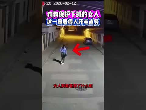狗狗保护下班的女人，这一幕看得人汗毛直竖 #大熱門 #影视聚焦 #funny #影視解説 #感人壹幕 #animals #精彩影视#白天刷不到晚上逃不掉系列 #movie