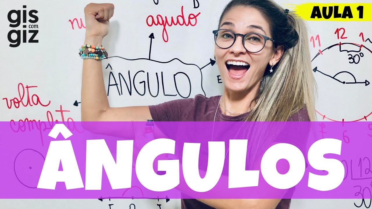 ÂNGULOS - DEFINIÇÃO E TIPOS DE ÂNGULOS  | RETO, NULO, AGUDO, ABTUSO… \ Prof. Gis/