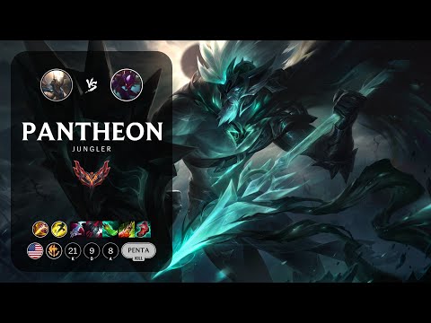 Pantheon Jungle vs Kha'Zix - NA Grandmaster Patch 13.13