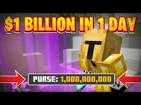 We Made $1 BILLION Coins in 1 Day... Here's How... -- Hypixel Skyblock