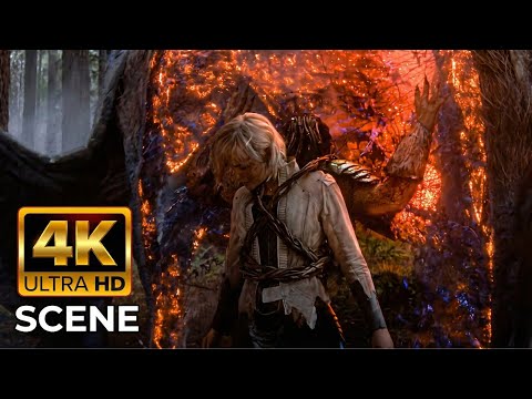 Predator vs Bone Bison & Baby Kalisk Fight Scene - Predator Badlands Movie Clip [4k UHD]