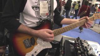 Video thumbnail for NAMM '12 - Jack Deville Electronics Deuce Coupe Overdrive Demo, Click-Less Audio Control System by Premier Guitar